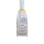 Image de StarTech.com Câble réseau Cat5e UTP sans crochet de 3m - Cordon Ethernet RJ45 anti-accroc - M/M - Blanc (45PAT3MWH)