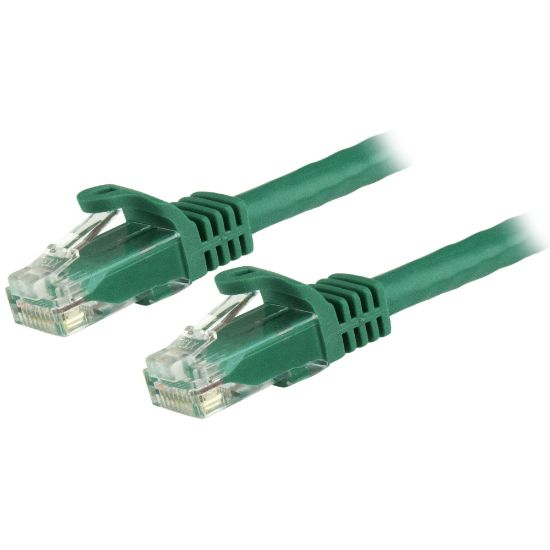 Image de StarTech.com Cordon de raccordement UTP CAT6 - 7,5 m - Sans crochet - Câble patch RJ45 - Vert (N6PATC750CMGN)