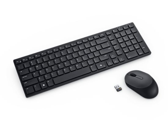 Image de DELL Clavier et souris compacts et silencieux Pro - KM555 - suisse (QWERTZ) (KM555-BLK-SWI)