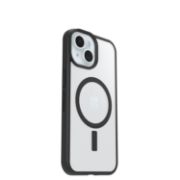 Image de OtterBox React pour MagSafe Series pour Apple iPhone 16e/15/14/13, transparente/noir - Noir,Transparent (77-98203)