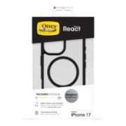 Image de OtterBox React MagSafe Series pour Apple iPhone 17, noir Crystal, transparente/noir - Noir,Transparent (77-98591)