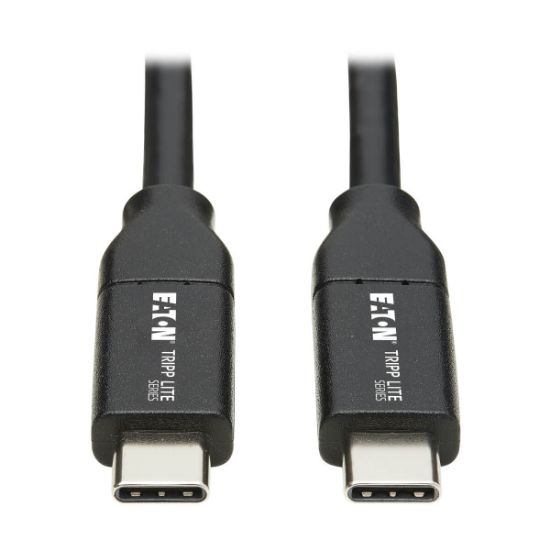 Image de Eaton Tripp Lite USB-C Cable (M/M), USB 2.0, 5A Rated, USB-IF Certified, 1M (3.3 ft) Câble USB - Noir (U040-C1M-C-5A)