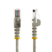 Image de StarTech.com Câble réseau Cat5e UTP sans crochet de 3m - Cordon Ethernet RJ45 anti-accroc - M/M - Gris (45PAT3MGR)