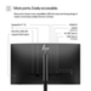 Image de HP Series 5 Écran FHD 23,8 pouces Pro sans socle - 524pf (9D9L6A9#ABB)