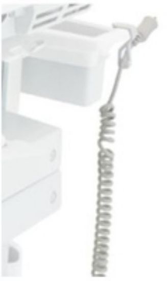 Image de Ergotron Cordon spiralé pour SV de remplacement (LiFe), EU Cordon d'alimentation - Blanc (97-917)