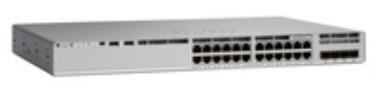 Image de Cisco Catalyst 9200L 24-port 8xmGig, 16x1G, 2x25G, PoE+, Network Essentials Switch - Gris (C9200L-24PXG-2Y-E)