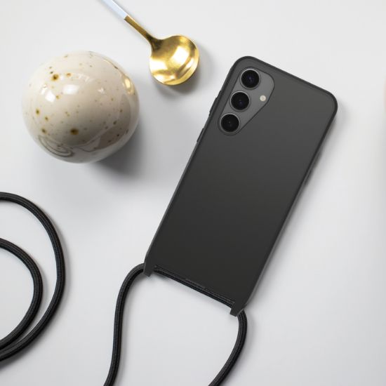 Image de OtterBox React Series Necklace Case pour Galaxy S24+, Black - Noir (77-94738)