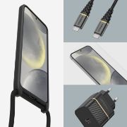 Image de OtterBox React Series Necklace Case pour Galaxy S24+, Black - Noir (77-94738)