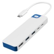 Image de Targus HyperDrive Avec fil USB 3.2 Gen 1 (3.1 Gen 1) Type-C Blanc (HD4101BUGL)