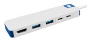Image de Targus HyperDrive Avec fil USB 3.2 Gen 1 (3.1 Gen 1) Type-C Blanc (HD4101BUGL)