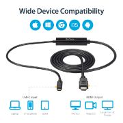 Image de StarTech.com Câble adaptateur USB Type-C vers HDMI de 1 m - M/M - 4K 30 Hz (CDP2HDMM1MB)