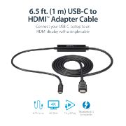 Image de StarTech.com Câble adaptateur USB Type-C vers HDMI de 1 m - M/M - 4K 30 Hz (CDP2HDMM1MB)
