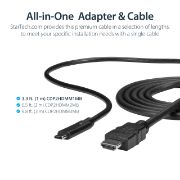 Image de StarTech.com Câble adaptateur USB Type-C vers HDMI de 1 m - M/M - 4K 30 Hz (CDP2HDMM1MB)
