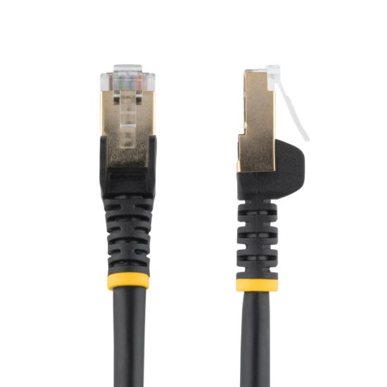 Image de StarTech.com Câble réseau Cat6a STP blindé sans crochet de 3 m - Noir (6ASPAT3MBK)