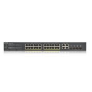 Image de Zyxel GS1920-24HPV2 Géré Gigabit Ethernet (10/100/1000) Connexion Ethernet, supportant l'alimentation via ce port (PoE) Noir (GS192024HPV2-EU0101F)