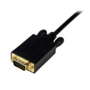 Image de StarTech.com Adaptateur Mini DisplayPort vers VGA - Câble Display Port Mâle VGA Mâle 1920x1200 - Noir 4,5m (MDP2VGAMM15B)