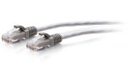 Image de C2G Câble de raccordement Ethernet fin Cat6a non blindé (UTP) avec protection anti-accrochage de 0,3 m - Gris (30111)