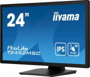 Image de iiyama ProLite écran plat de PC 60,5 cm (23.8") 1920 x 1080 pixels Full HD LCD Écran tactile Multi-utilisateur Noir (T2452MSC-B1)