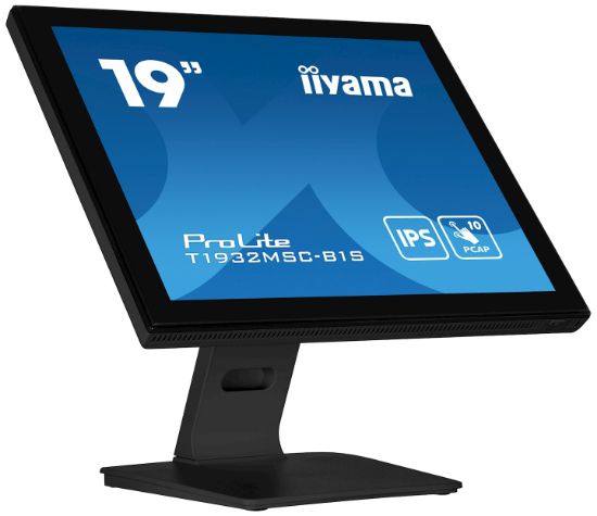 Image de iiyama ProLite écran plat de PC 48,3 cm (19") 1280 x 1024 pixels Full HD LED Écran tactile Dessus de table Noir (T1932MSC-B1S)