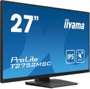 Image de iiyama ProLite écran plat de PC 68,6 cm (27") 1920 x 1080 pixels Full HD LED Écran tactile Noir (T2752MSC-B1)