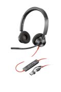 Image de HP Poly Micro-casque Poly Blackwire 3320 stéréo USB-C certifié Microsoft Teams + adaptateur USB-C/A (8X220AA)