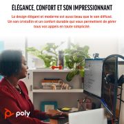 Image de HP Poly Micro-casque Poly Blackwire 3310 monaural USB-C + adaptateur USB-C/A (8X215AA)