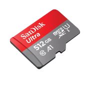 Image de SanDisk 512 GB, microSDXC, 150MB/s, UHS-I Mémoire flash - Gris,Rouge (SDSQUAC-512G-GN6FA)