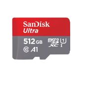 Image de SanDisk 512 GB, microSDXC, 150MB/s, UHS-I Mémoire flash - Gris,Rouge (SDSQUAC-512G-GN6FA)
