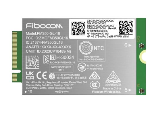 Image de HP 4G LTE-A Pro Cat16 WWAN carte et adaptateur d'interfaces (AM5R3AA)