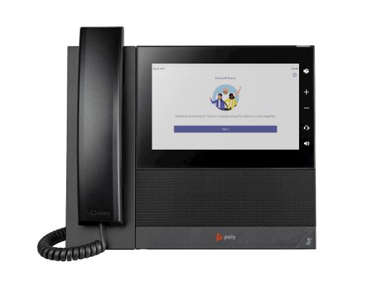 Image de HP Poly Téléphone multimédia professionnel Poly CCX 600 pour Microsoft Teams et compatible PoE (82Z84AA)