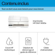 Image de HP ENVY Réf. 6520e Sans fil All-in-One Couleur Imprimante, Instant Ink; Impression photo (714N9B)