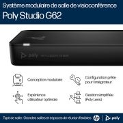 Image de HP Poly Système de visioconférence Poly Studio G62 avec kit de plaque de montage (A01KCAA)