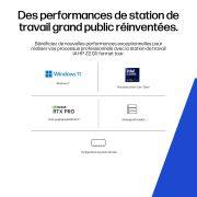 Image de HP Z2 Tower G1i Intel Core Ultra 7 265K 32 Go DDR5-SDRAM 1 To SSD Windows 11 Pro Station de travail AI Workstation, AI PC Noir (A40T4ET#UUG)