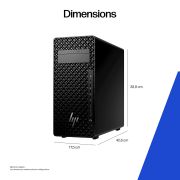 Image de HP Z2 Tower G1i Intel Core Ultra 7 265K 32 Go DDR5-SDRAM 1 To SSD Windows 11 Pro Station de travail AI Workstation, AI PC Noir (A40T4ET#UUG)