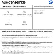 Image de HP Z2 Mini G1i IDS Ultra9 285K 36 MB24 cores 6400 CSODIMM - 48 GB - DDR5 Intel Core Ultra 9 48 Go DDR5-SDRAM 1 To SSD NVIDIA RTX 2000 Ada Windows 11 Pro Mini PC Station de travai ... (B76Q6ET)