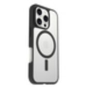 Image de OtterBox React Series pour MagSafe pour Apple iPhone 16 Pro, Black Crystal - Noir,Transparent (77-96251)