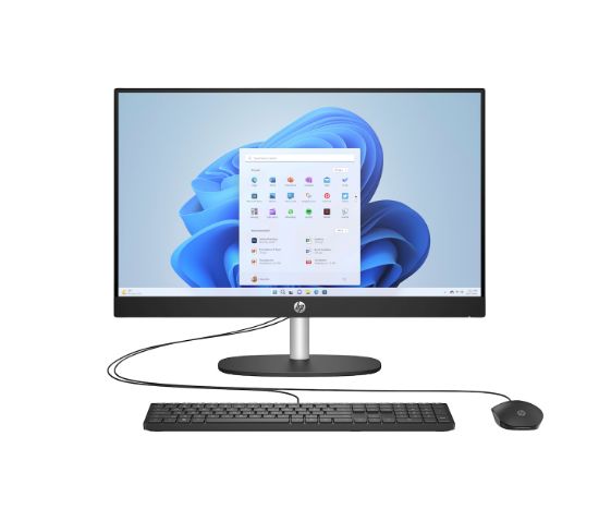 Image de HP 24-cr0060nb AMD Ryzen™ 5 7520U 60,5 cm (23.8") 1920 x 1080 pixels PC All-in-One 16 Go LPDDR5-SDRAM 512 Go SSD Windows 11 Home Wi-Fi 6 (802.11ax) Noir (C50KBEA)