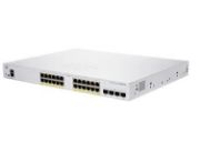 Image de Cisco Business 250, 24 10/100/1000 PoE+ ports with 195W power budget, 4 10 Gigabit SFP+, EU Switch - Argent (CBS250-24P-4XUK-RF)