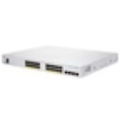 Image de Cisco Business 250, 24 10/100/1000 PoE+ ports with 195W power budget, 4 10 Gigabit SFP+, EU Switch - Argent (CBS250-24P-4XUK-RF)