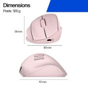 Image de HP Tilt Ergo PNK MSE 720M EMEA-INTL EN L souris (BH7N4AA#ABB)