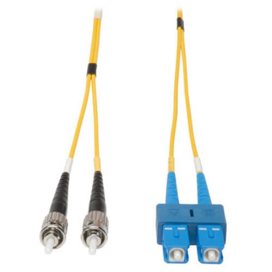 Image de Eaton Tripp Lite series Duplex Singlemode 9/125 Fiber Patch Cable (SC/ST), 5m (16 ft.) Câble de fibre optique - Noir,Bleu,Jaune (N354-05M)