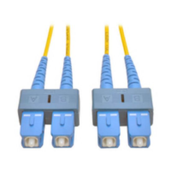 Image de Eaton Tripp Lite series Duplex Singlemode 9/125 Fiber Patch Cable (SC/SC), 10m (33 ft.) Câble de fibre optique - Bleu,Jaune (N356-10M)