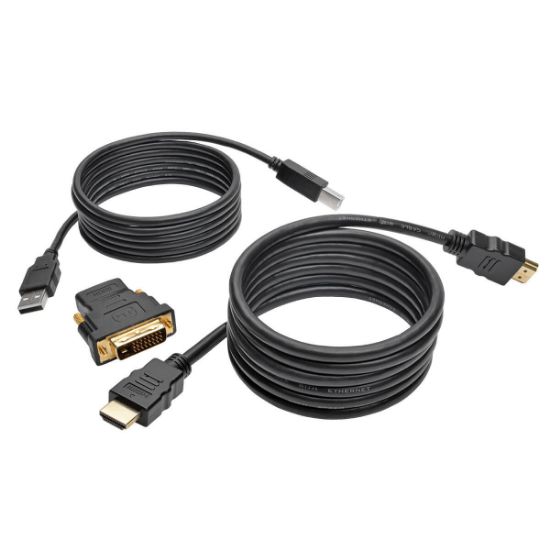 Image de Eaton Tripp Lite HDMI/DVI/USB KVM Cable Kit, 6 ft. (1.83 m) Câbles KVM - Noir (P782-006-DH)