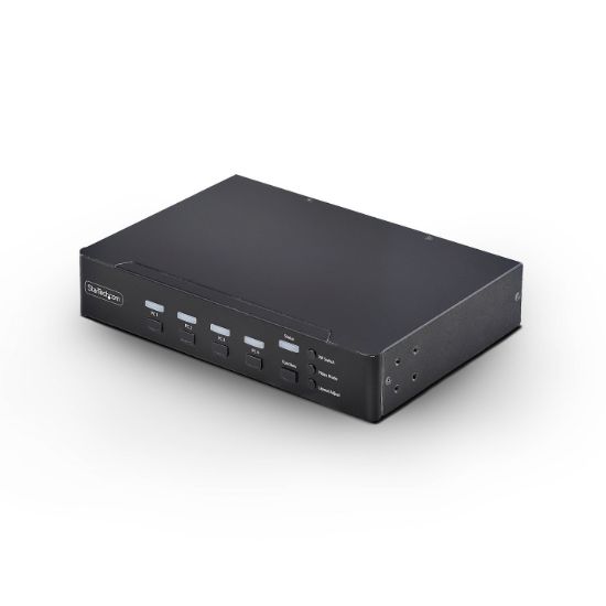 Image de StarTech.com Switch KVM DisplayPort à 4 Ports avec Fonction Mouse Roaming et Multi-View / Picture-in-Picture, 4K 60 Hz, Hub USB 3.0 (5 Gbps), Contrôle par Raccourcis ... (P4AD122M-KVM-SWITCH)