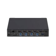 Image de StarTech.com Switch KVM DisplayPort à 4 Ports avec Fonction Mouse Roaming et Multi-View / Picture-in-Picture, 4K 60 Hz, Hub USB 3.0 (5 Gbps), Contrôle par Raccourcis ... (P4AD122M-KVM-SWITCH)