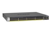 Image de NETGEAR M4300-52G-PoE+ 1000W PSU Géré L2/L3/L4 Gigabit Ethernet (10/100/1000) Connexion Ethernet, supportant l'alimentation via ce port (PoE) 1U Noir (GSM4352PB-100NES)