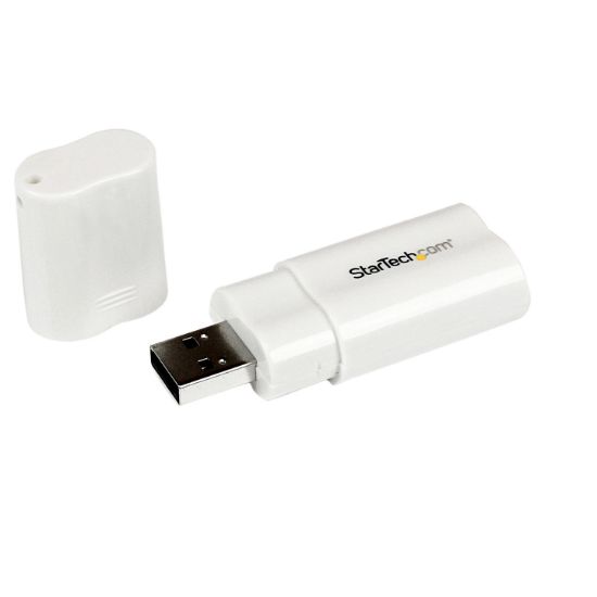 Image de StarTech.com Carte son externe USB vers audio stéréo - Adaptateur audio stéréo (ICUSBAUDIO)