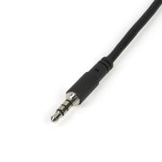 Image de StarTech.com Adaptateur pour casque avec prises pour écouteur et microphone séparées - Mini-Jack 3,5mm 1x (M) 2x (F) - Noir (MUYHSMFF)