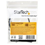 Image de StarTech.com Adaptateur pour casque avec prises pour écouteur et microphone séparées - Mini-Jack 3,5mm 1x (M) 2x (F) - Noir (MUYHSMFF)