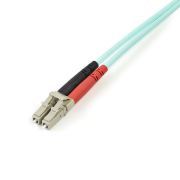 Image de StarTech.com Câble Fibre Optique Multimode de 2m LC/UPC à LC/UPC OM3, Fibre Zipcord Full Duplex 50/125µm, Réseaux 100G, LOMMF/VCSEL, <0.3dB Faible Perte d'Insertion, Cordon Pa ... (A50FBLCLC2)